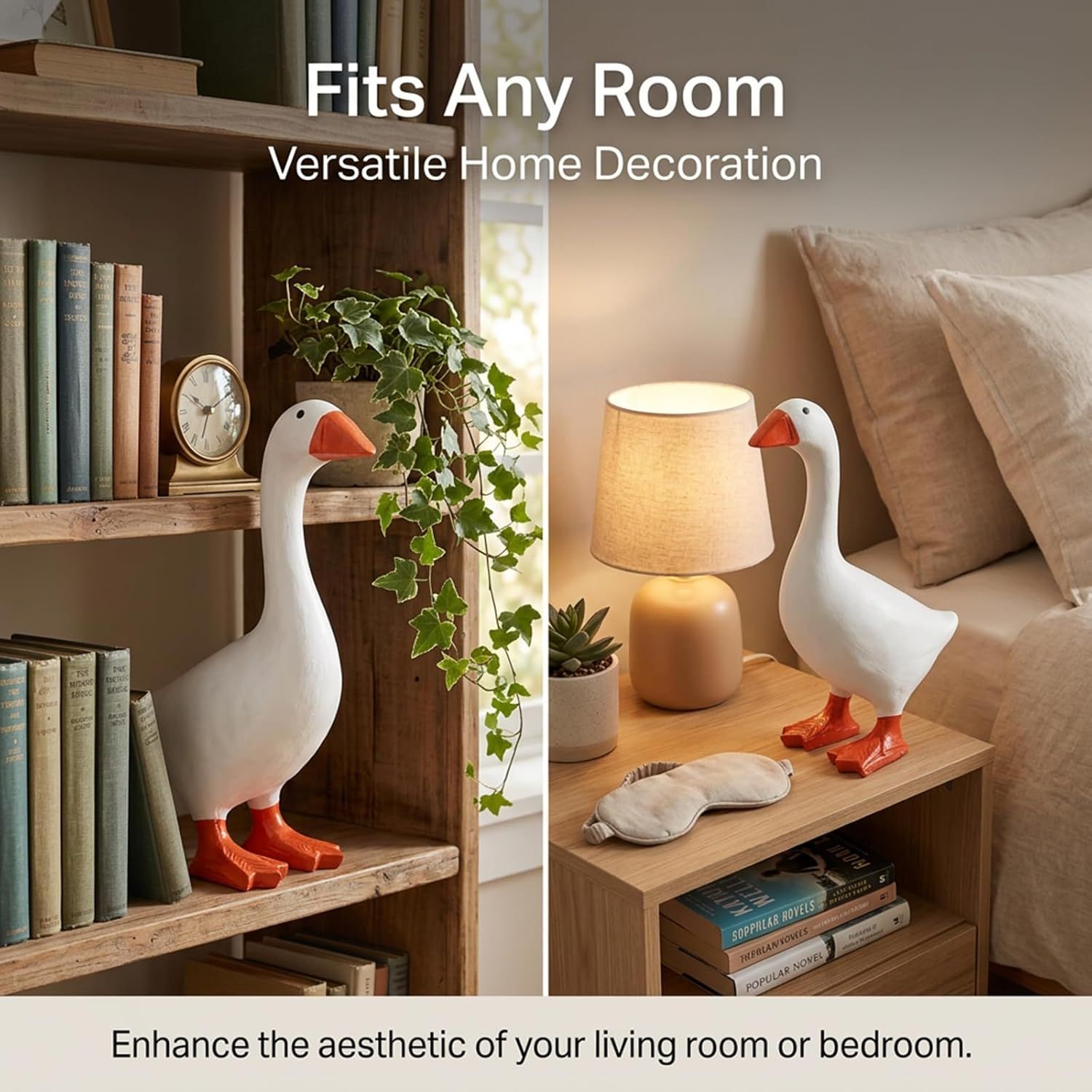 Magnetic Goose Figurine for Desk & Entryway view 7