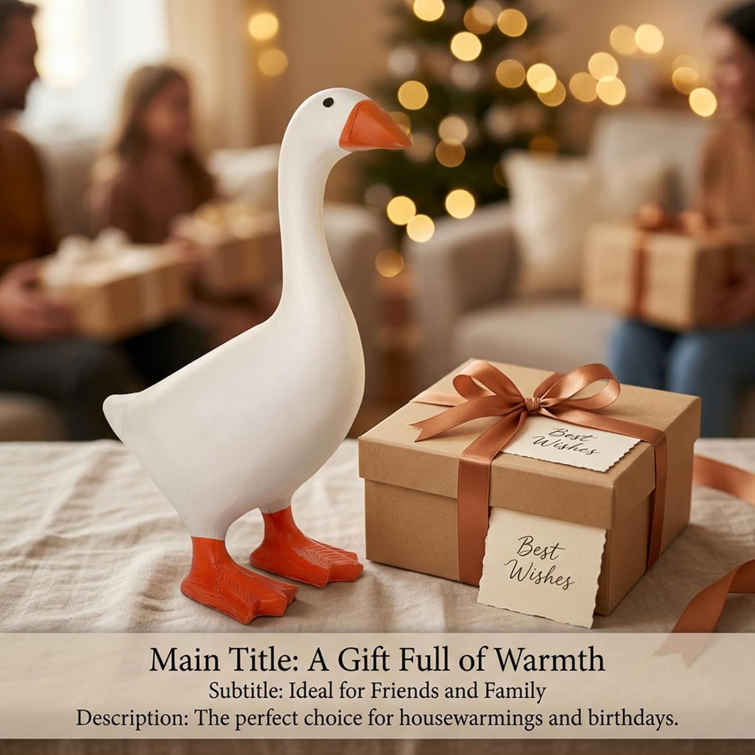 Magnetic Goose Figurine for Desk & Entryway view 8