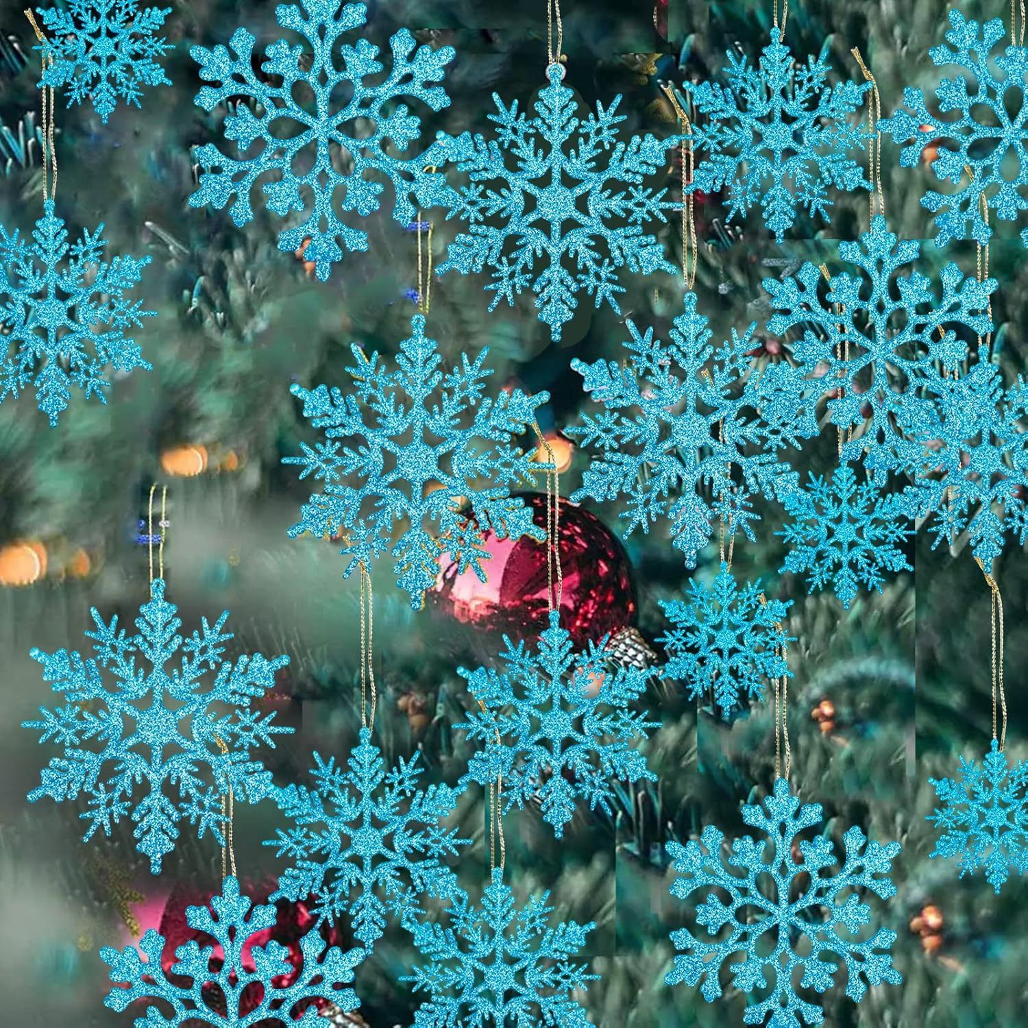 Festive Snowflake Ornaments for Christmas Tree — image 1
