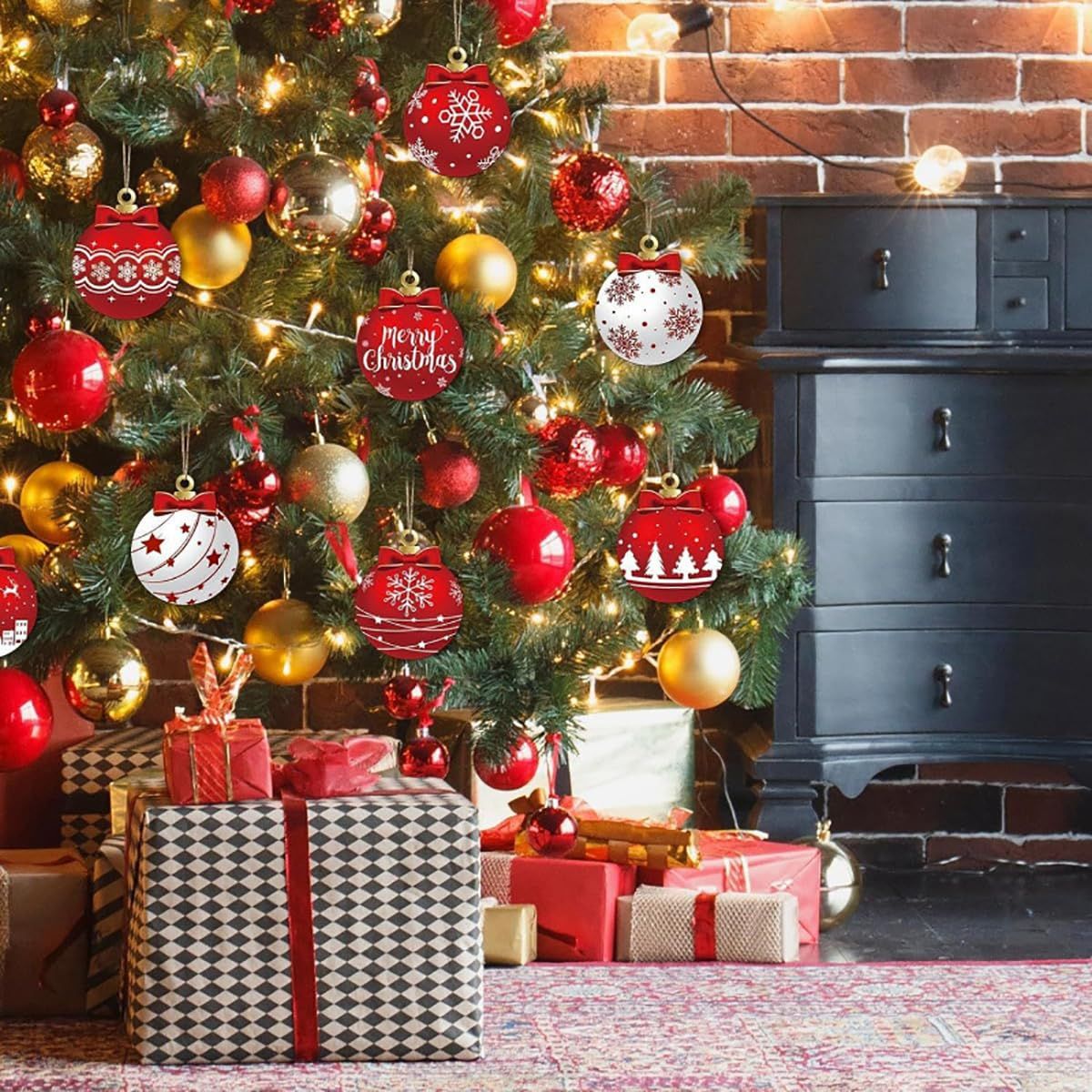 Festive Christmas Tree Ornaments For Holiday Home Party Decoration And Xmas view 2