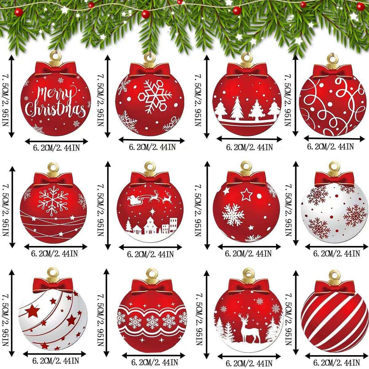 Festive Christmas Tree Ornaments For Holiday Home Party Decoration And Xmas view 7