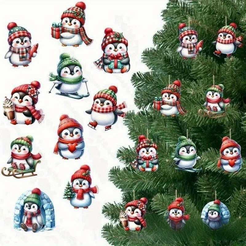 Festive Hanging Christmas Ornament Set for Decorating Trees and Holiday Spaces — image 1