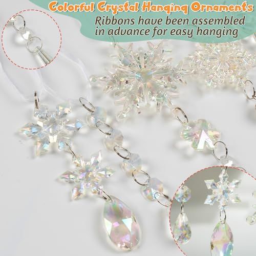 18-Piece Crystal Ornaments Set for Christmas Tree view 4