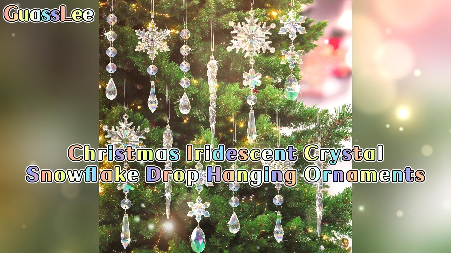 18-Piece Crystal Ornaments Set for Christmas Tree view 7