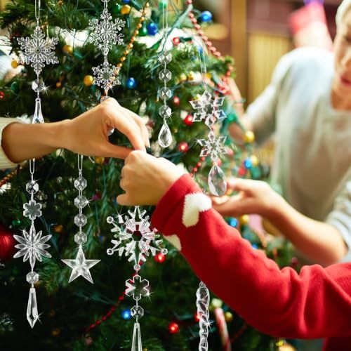 18-Count Clear Acrylic Christmas Ornaments for Tree view 6