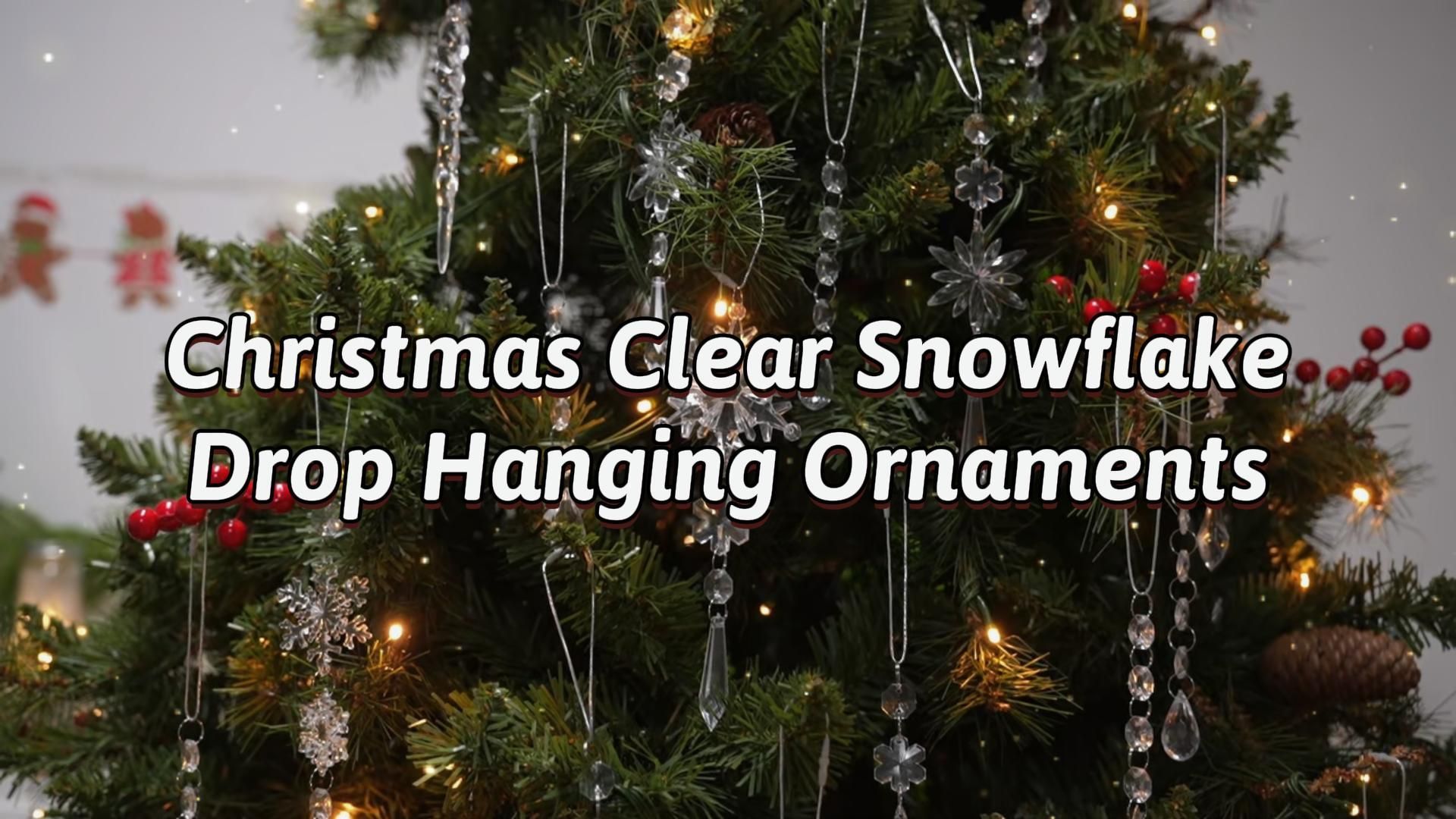 18-Count Clear Acrylic Christmas Ornaments for Tree view 7