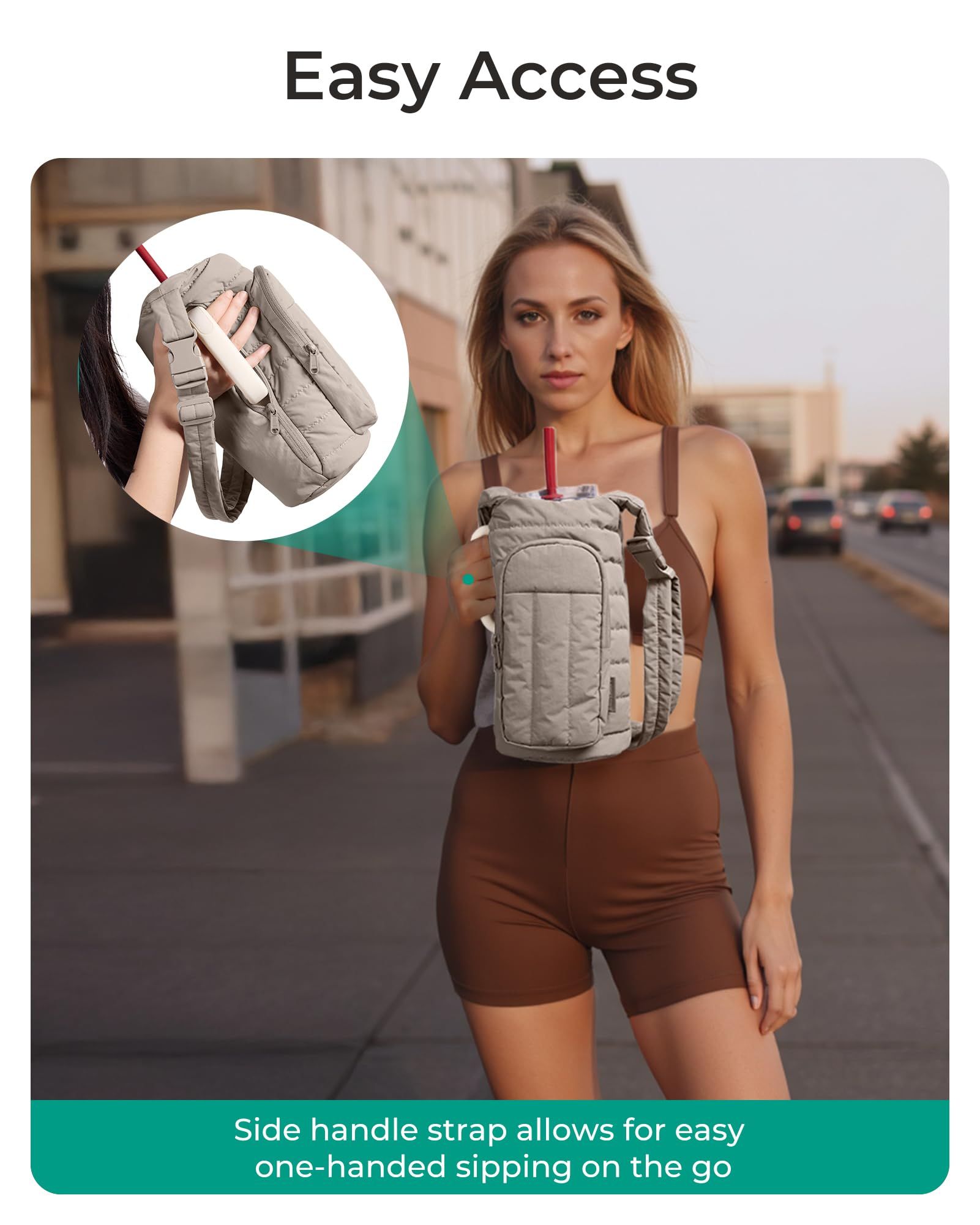 Magnetic Water Bottle Holder with Strap view 6
