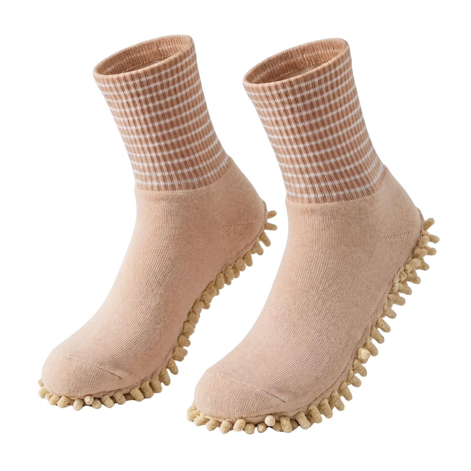 Microfiber Creative Socks for Floor Cleaning Washable Lazy Floor Mopping view 7