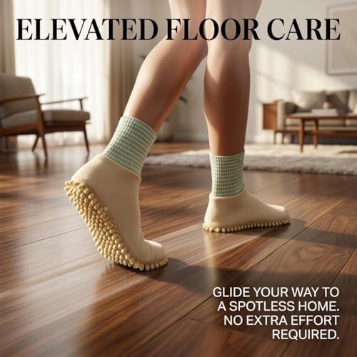 Microfiber Creative Socks for Floor Cleaning Washable Lazy Floor Mopping view 5