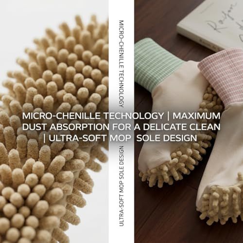 Microfiber Creative Socks for Floor Cleaning Washable Lazy Floor Mopping view 6