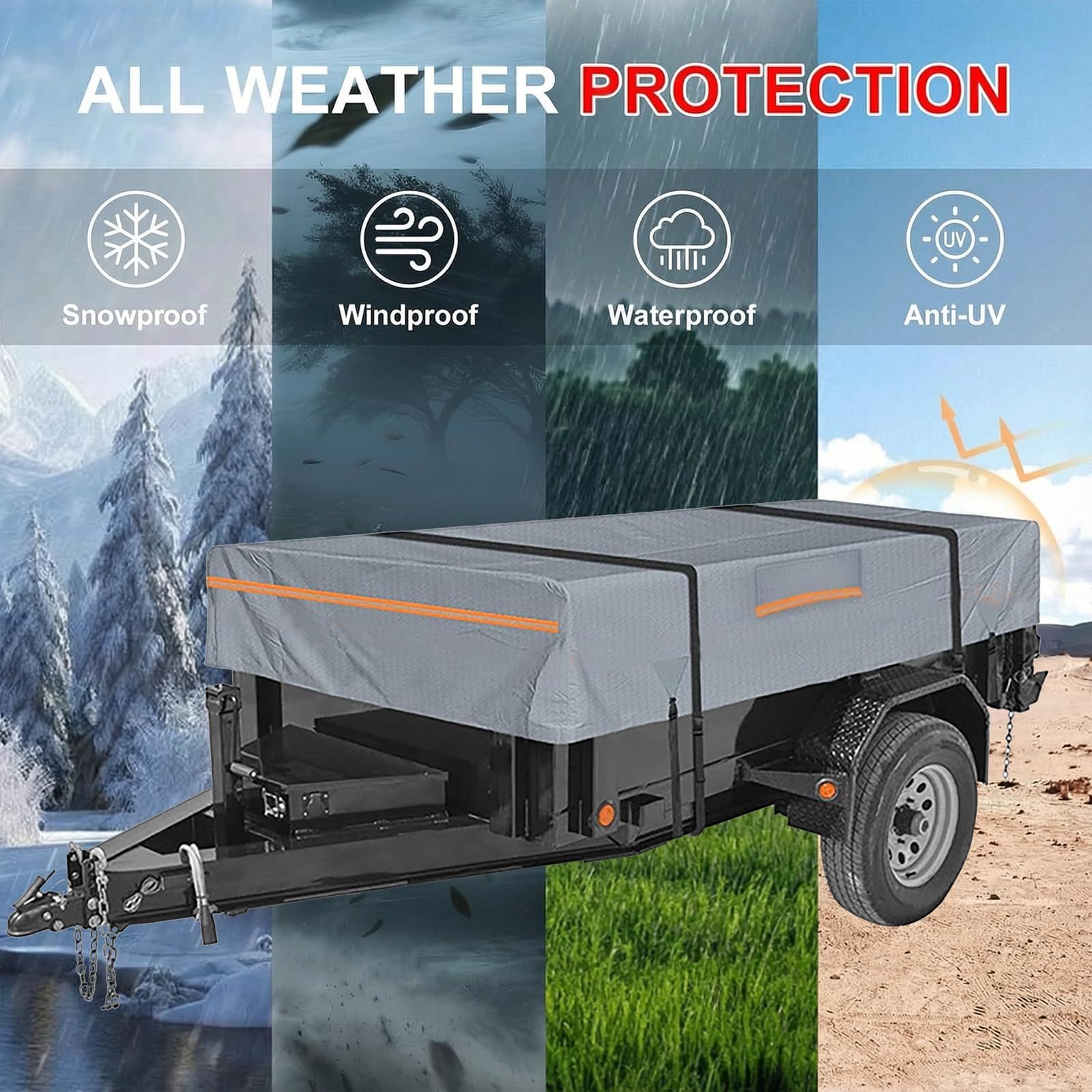 6*10 Heavy Duty RV & Trailer Cover view 4