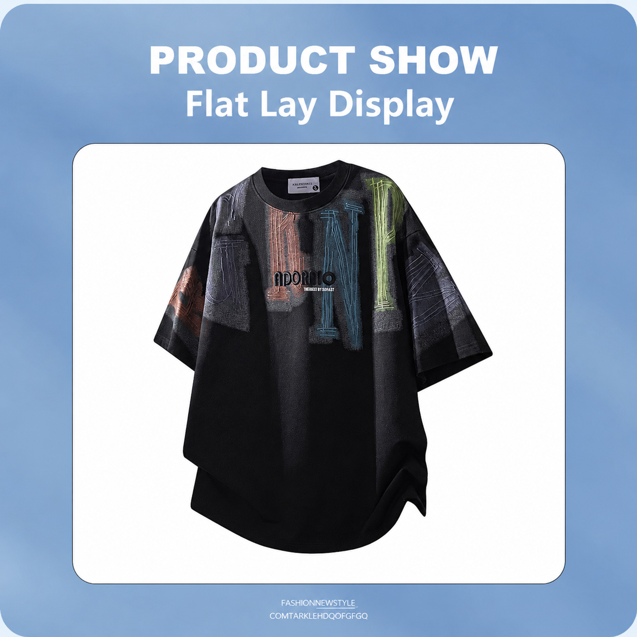 Men's Oversized T-shirt and Shorts Set for Summer Casual Daily Wear view 3