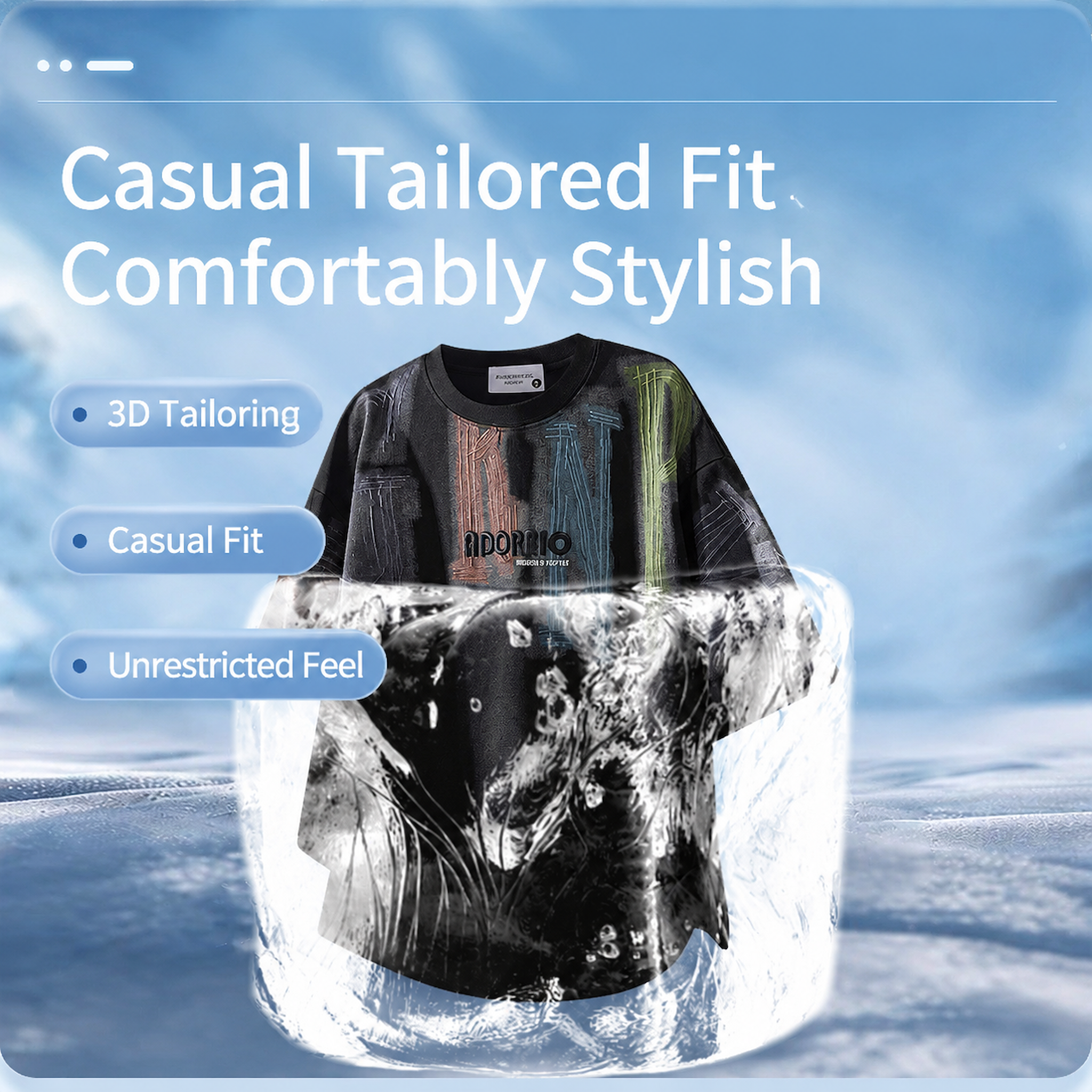 Men's Oversized T-shirt and Shorts Set for Summer Casual Daily Wear view 4