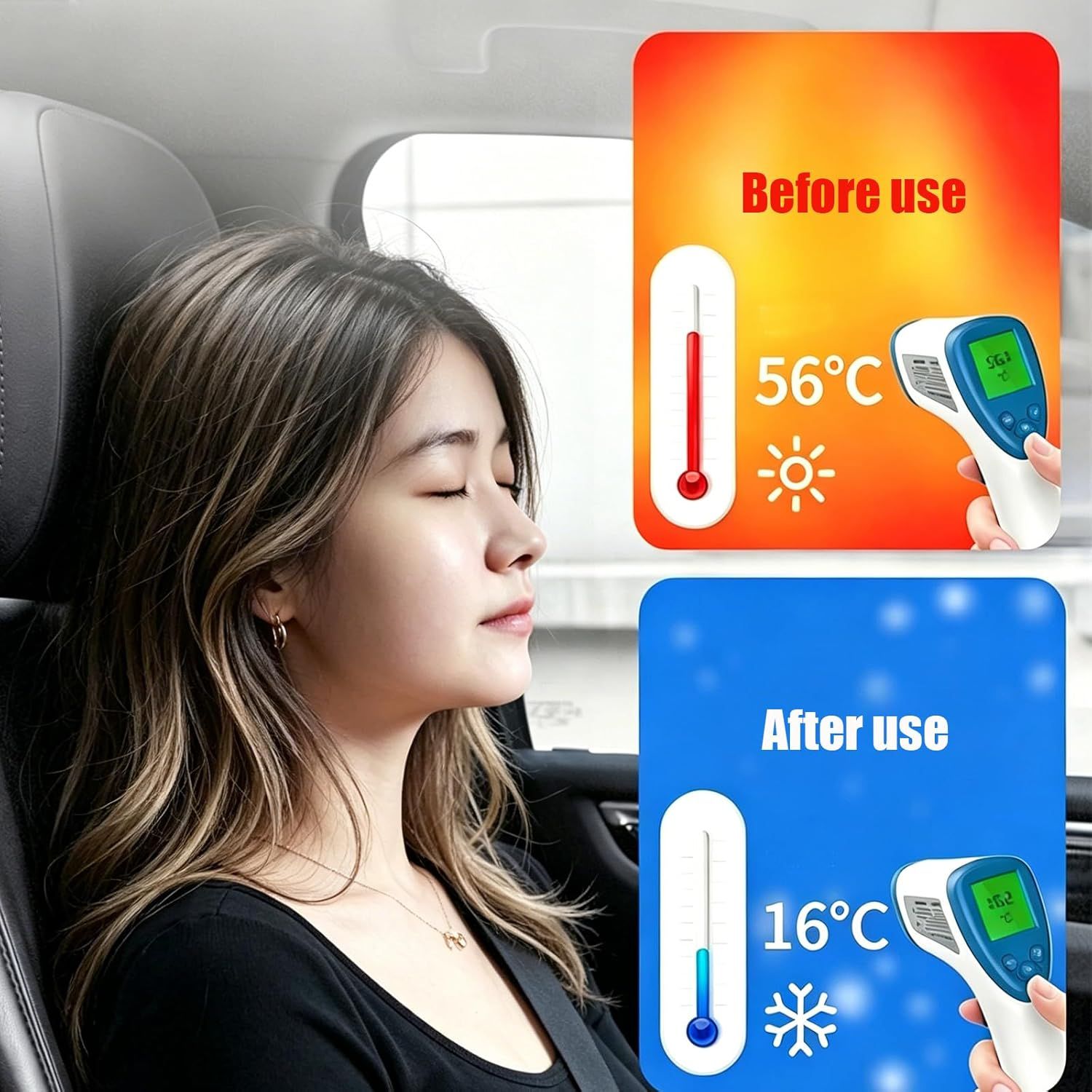 Universal Front Windshield Sun Shade for Cars SUVs Trucks view 3