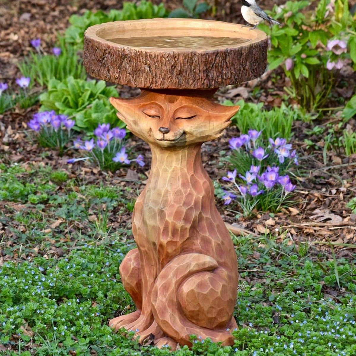 Resin Bird Bath Statue for Garden view 5