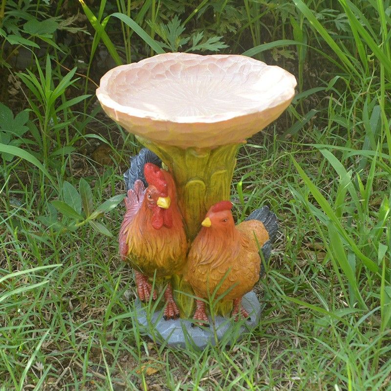Resin Bird Bath Statue for Garden view 5