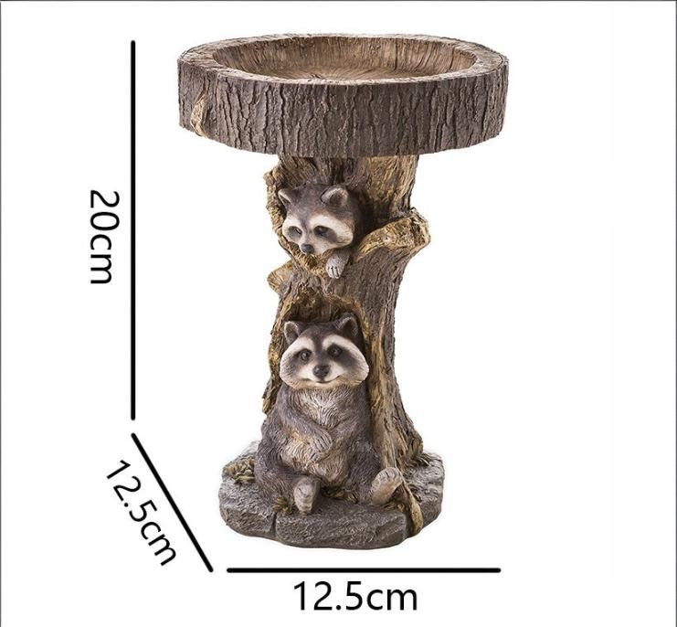 Resin Bird Bath Statue for Garden view 7