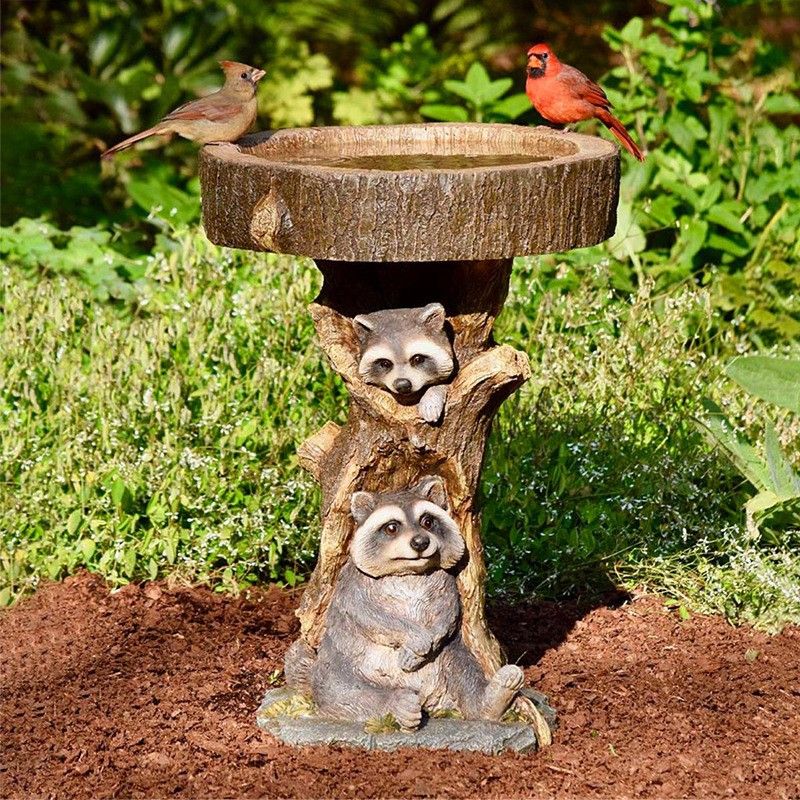 Resin Bird Bath Statue for Garden view 2