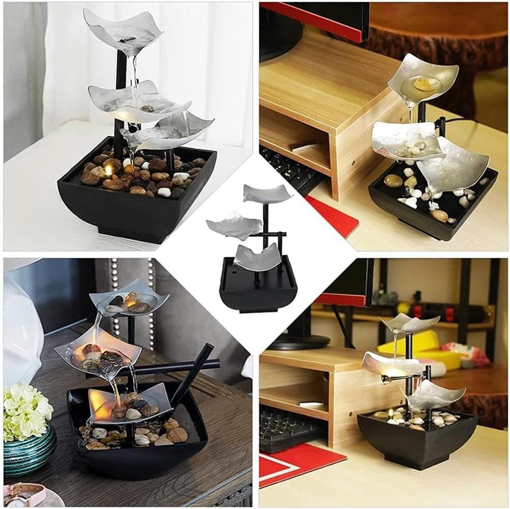 Mini Tabletop Water Fountain for Home Office view 4