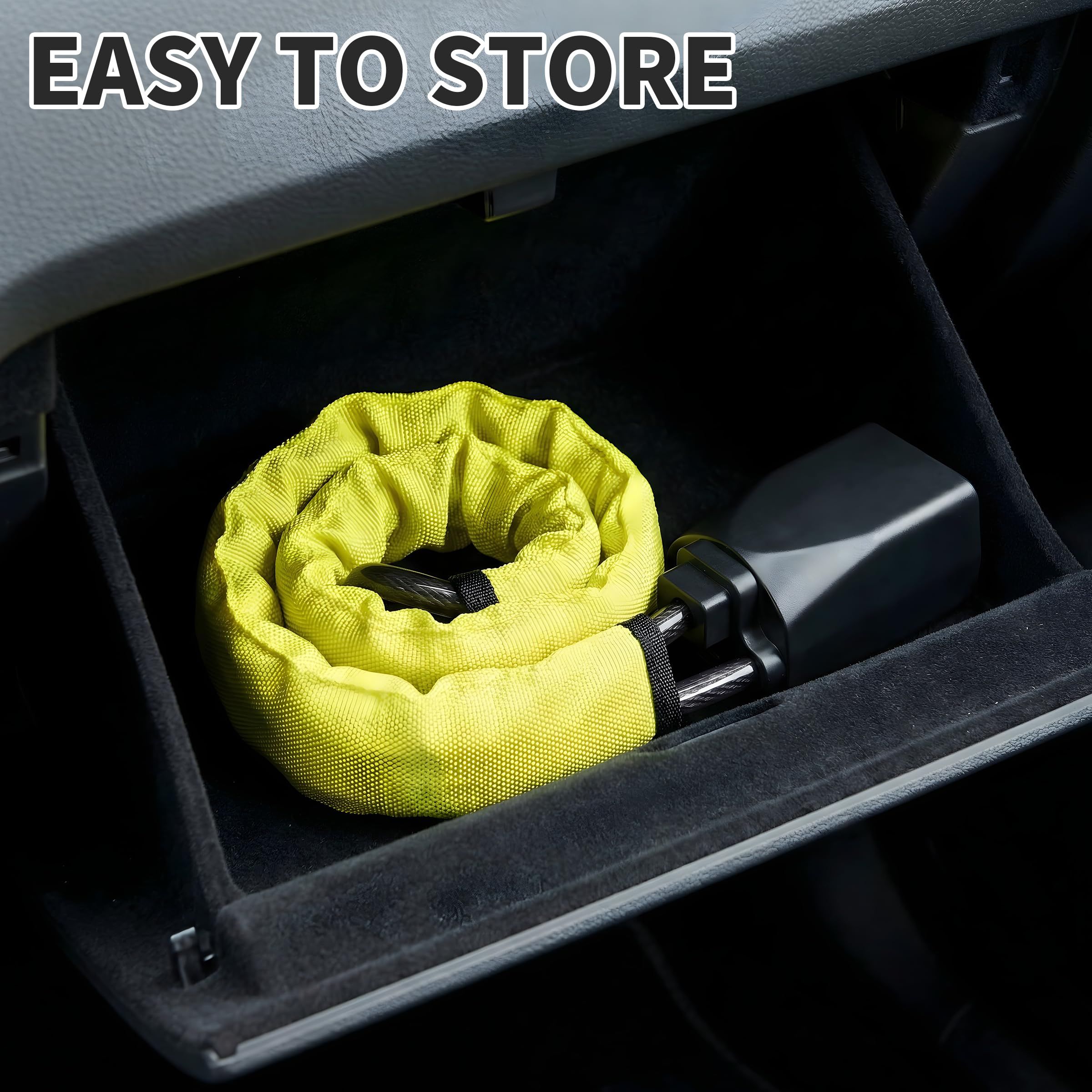 Car Steering Wheel Lock, Seat Belt Lock, Anti-Theft Device, Max 17 Inch view 7