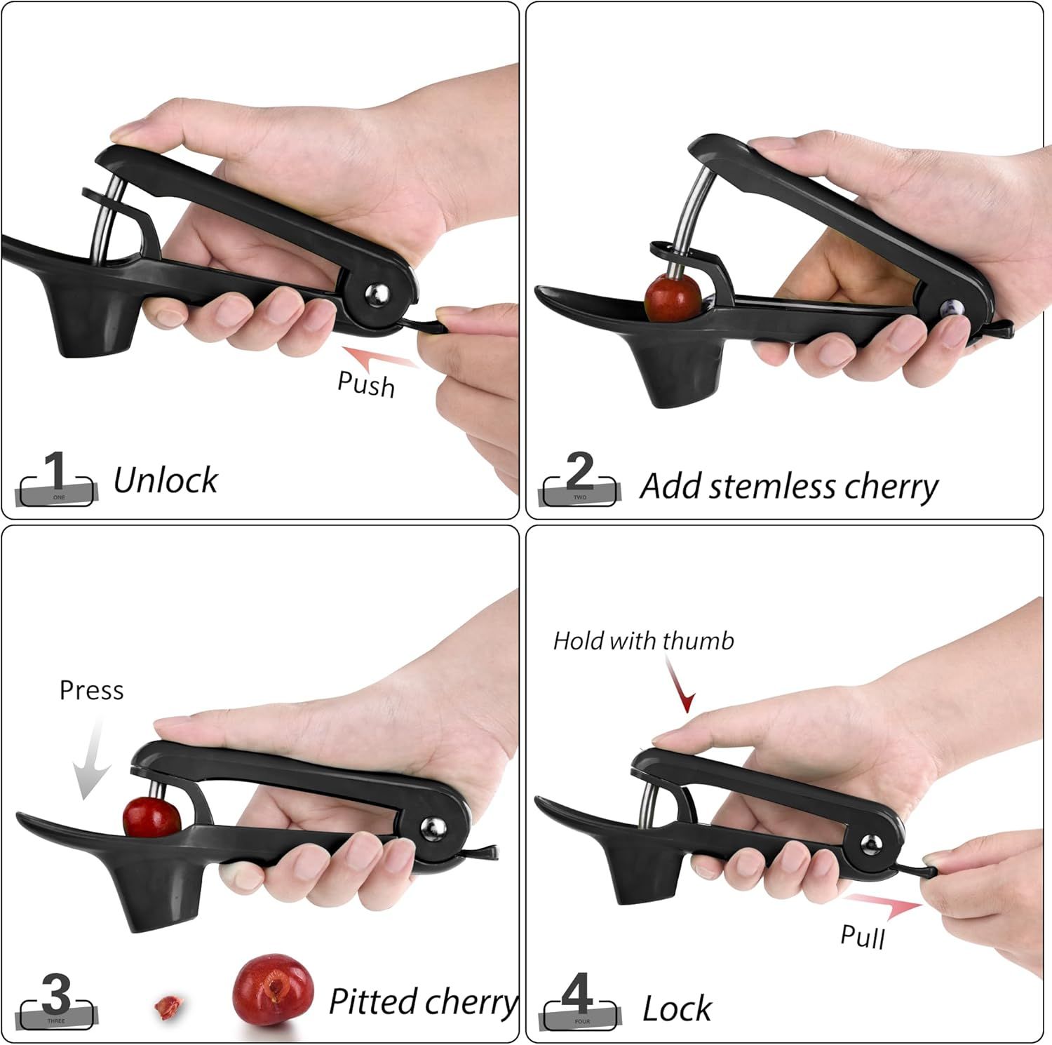 Stainless Steel Cherry Pitter for Jam view 2