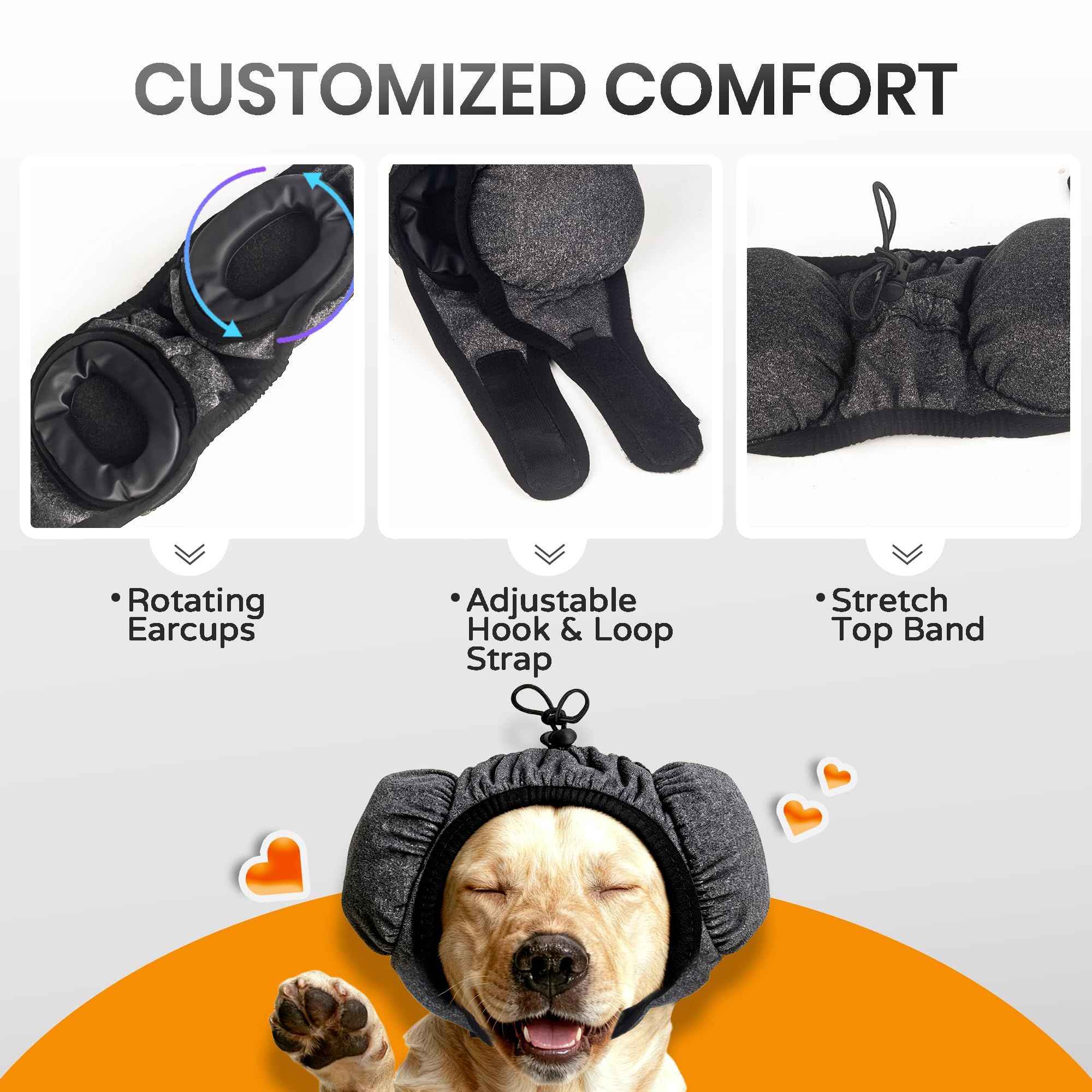 28dB Dog Ear Muffs Noise Protection view 3