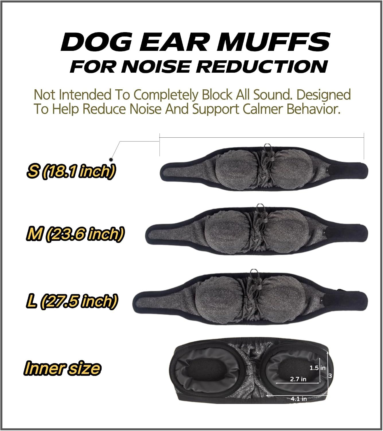 28dB Dog Ear Muffs Noise Protection view 6