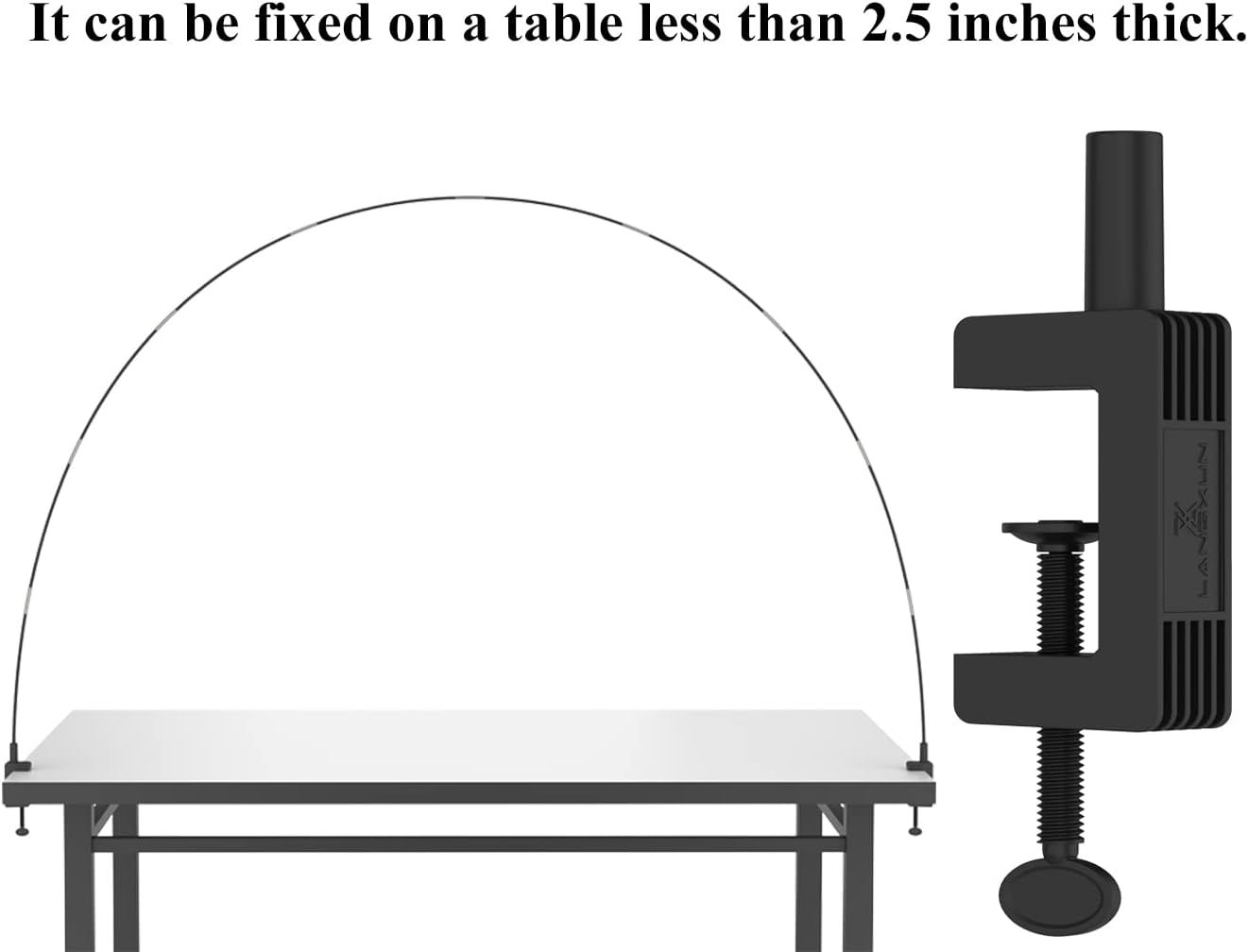 Tabletop Balloon Arch Kit with Adjustable Fiber Rods & Plastic Ring Clips for view 2