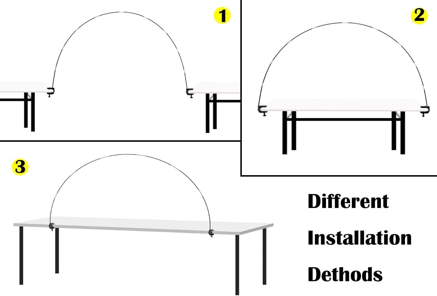 Tabletop Balloon Arch Kit with Adjustable Fiber Rods & Plastic Ring Clips for view 5