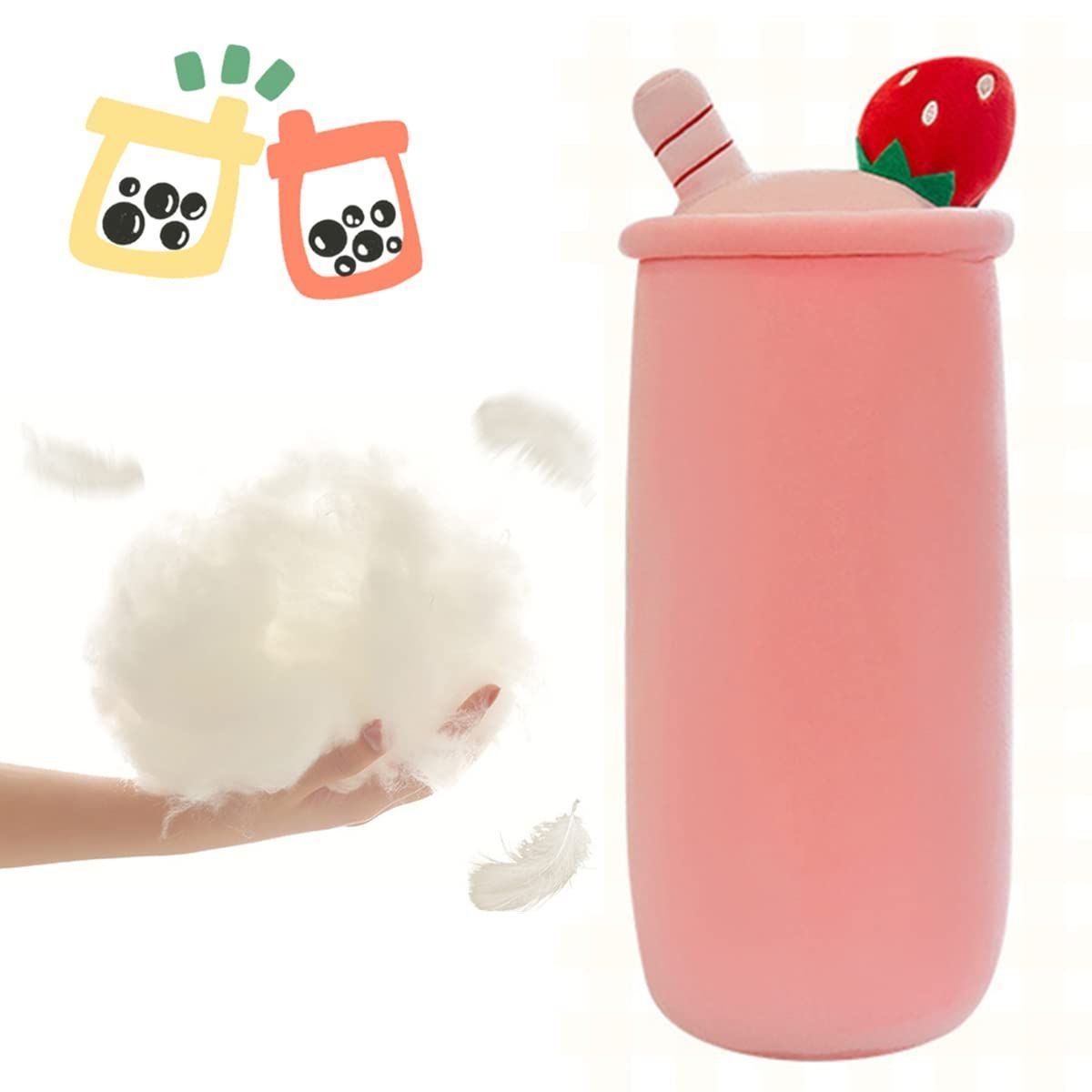 Bubble Tea Plush Pillow Soft Plush Toy Skin-Friendly Pillow Multiple Sizes view 2