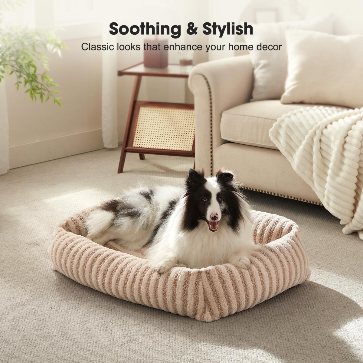 Dog Bed Soft Dog Bed Rabbit Velvet Dog Bed Teddy Fabric Dog Bed Cozy Dog Bed view 6