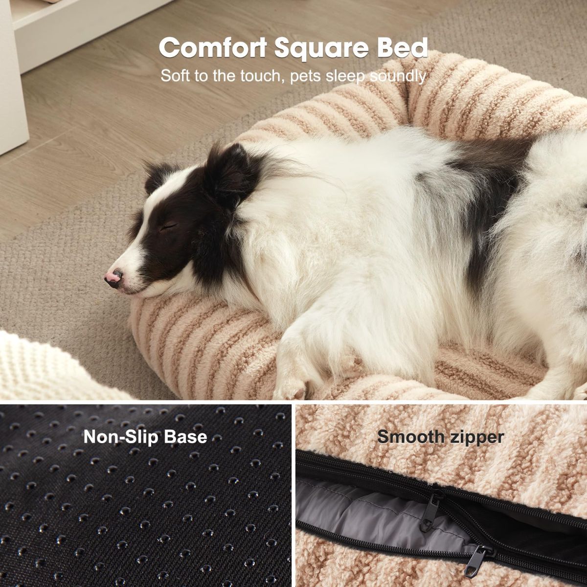 Dog Bed Soft Dog Bed Rabbit Velvet Dog Bed Teddy Fabric Dog Bed Cozy Dog Bed view 5