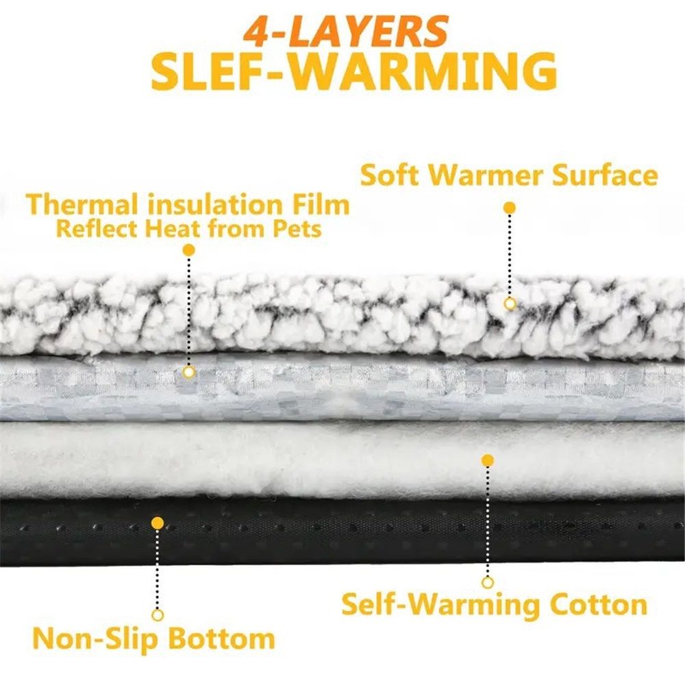 Self Warming Cat Bed Self Heating Cat Dog Mat 40*50cm Extra Warm Thermal Pet view 3