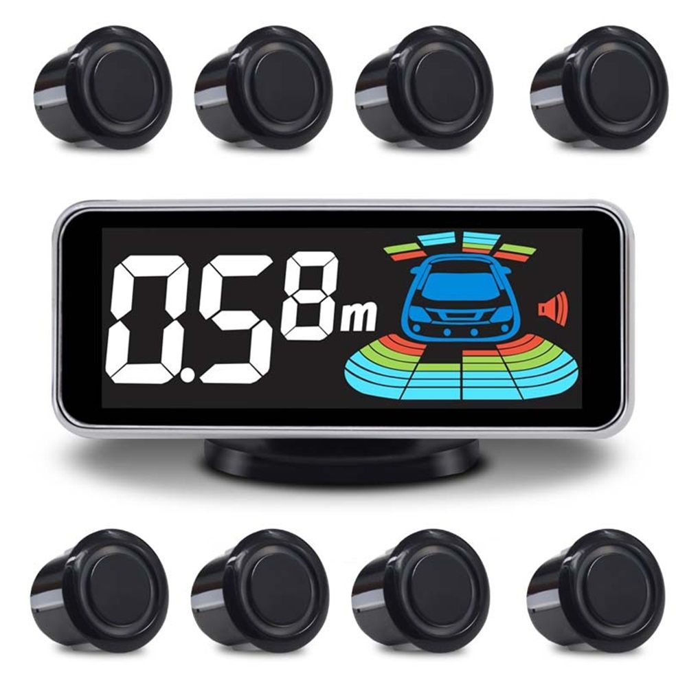 Backup Parktronic System Car Auto Vehicle Reverse with 8 Parking Sensors kit