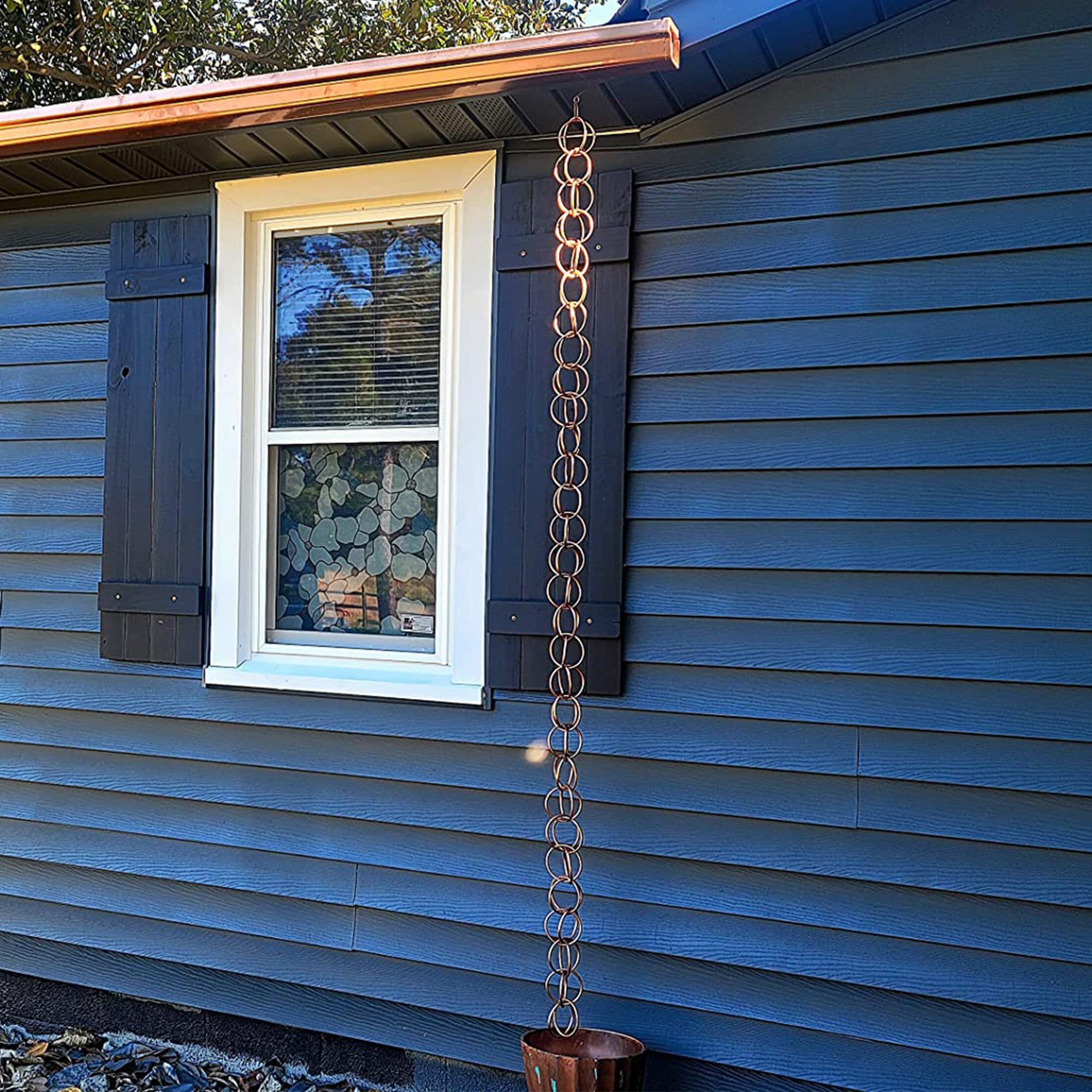 Rain Chains Pure Copper Ring Rain Chain view 4