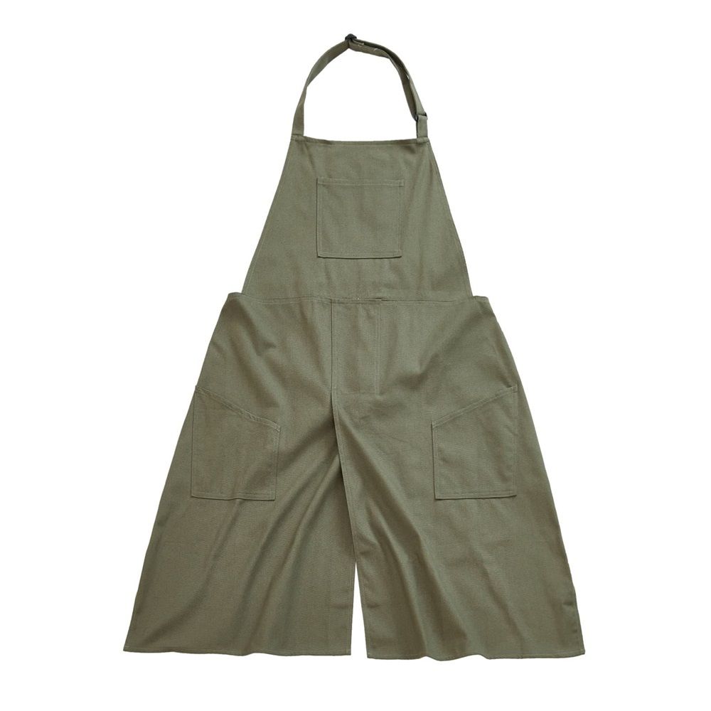 Pottery Apron Split Leg Long Artist Painting Aprons with 3 Pockets for view 5
