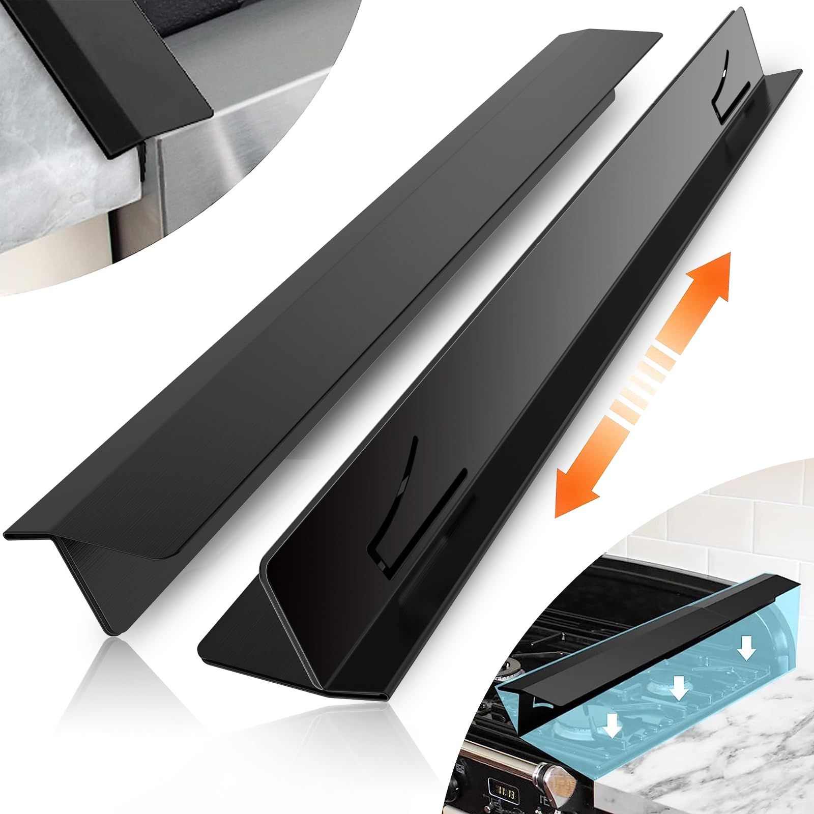 2PCS Kitchen Stove Counter Gap Covers