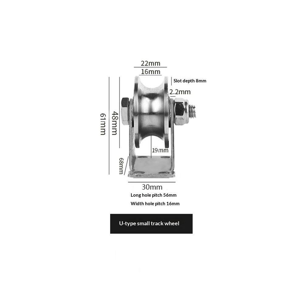 Groove Wheel Pulley Stainless Steel Pulley Block Super Silent Single Pulley
