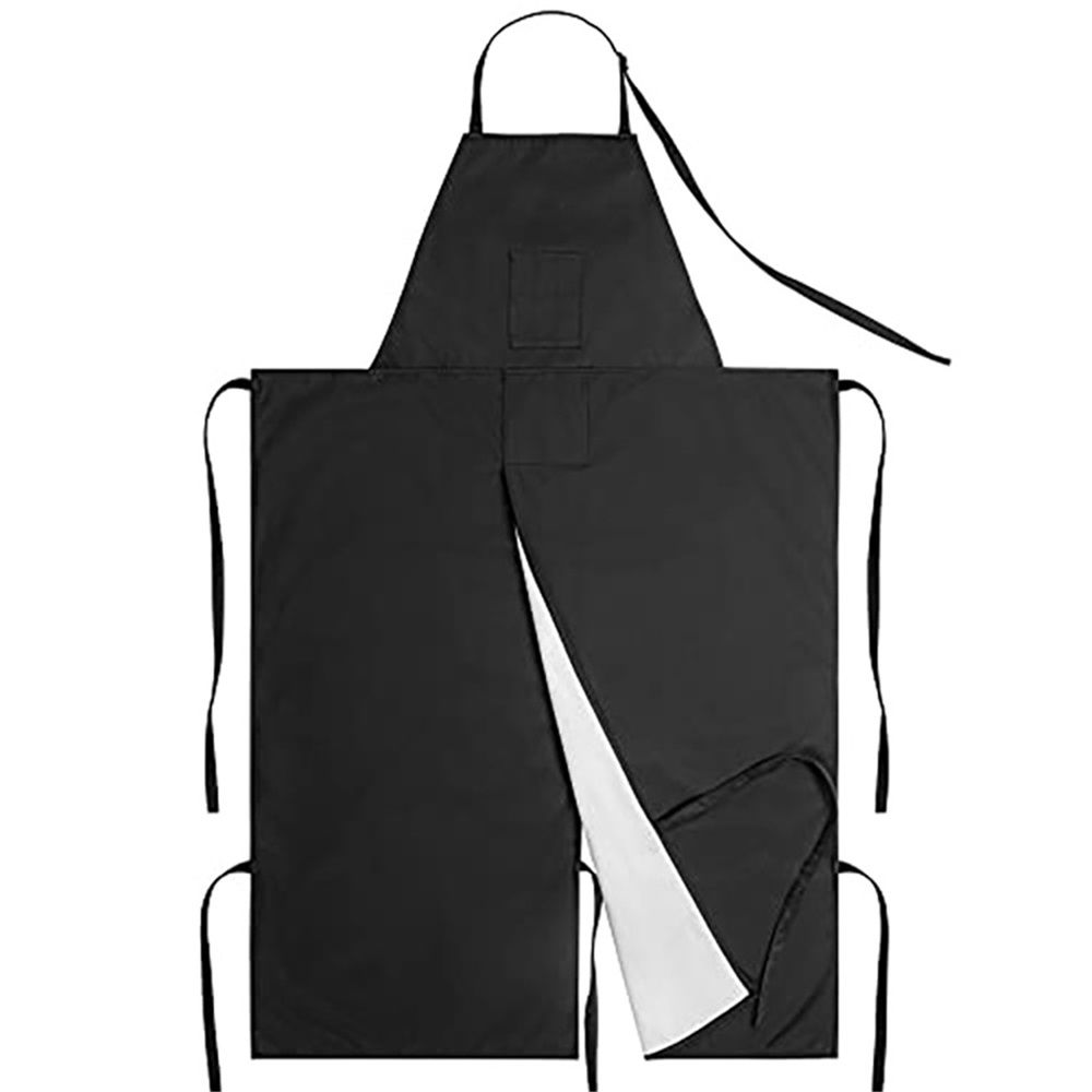 Reusable Full Coverage Waterproof Pottery Apron Split Leg -Lined Polyester