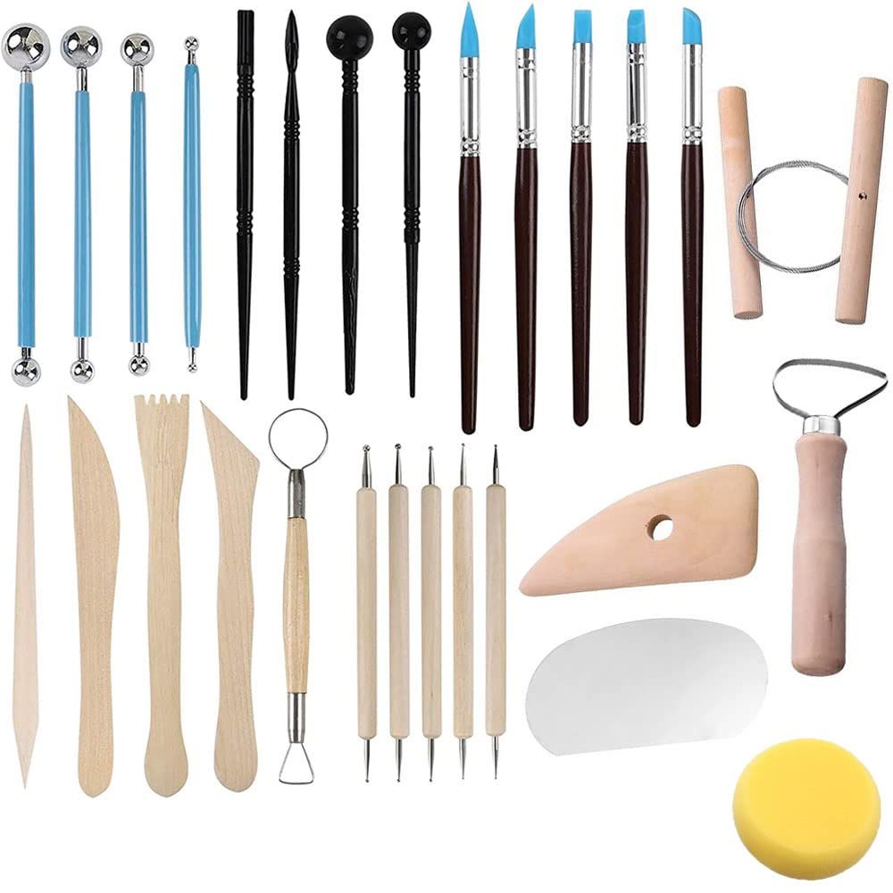 Clay Tools 40PCS Pottery Tools Clay Sculpting Tools Polymer Clay Tools Kit view 2