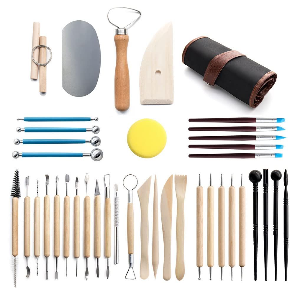 Clay Tools 40PCS Pottery Tools Clay Sculpting Tools Polymer Clay Tools Kit view 3