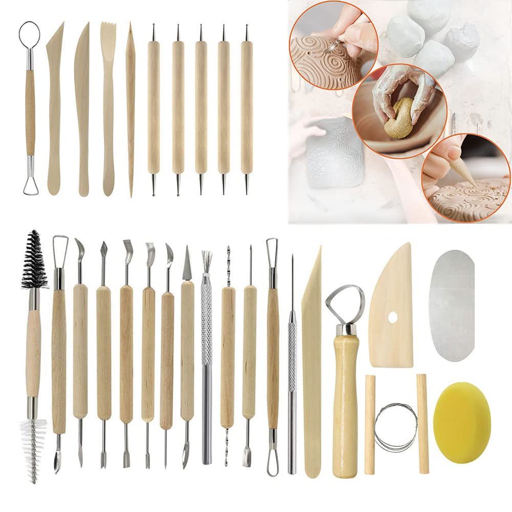 Clay Tools 40PCS Pottery Tools Clay Sculpting Tools Polymer Clay Tools Kit view 5