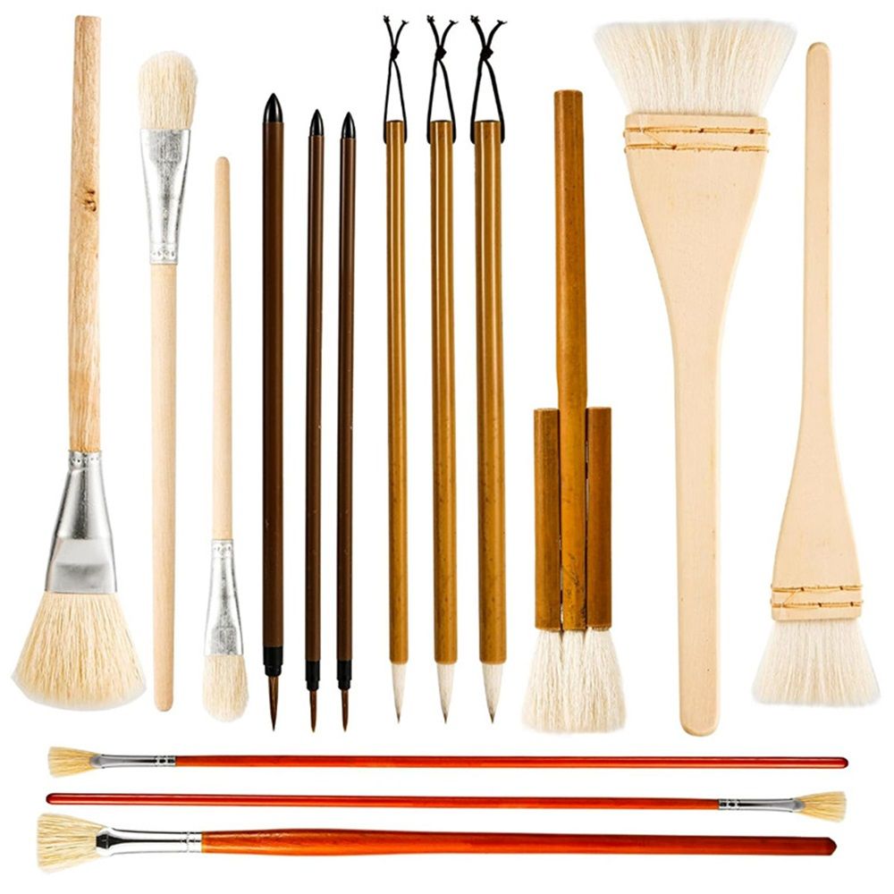 Pottery Brushes for Glazing