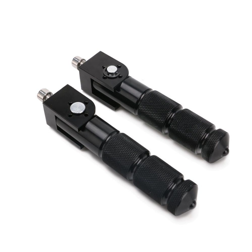 Black CNC Folding Motorcycle Bicycle Foot Pegs Rear Footrest Peg Footpeg For