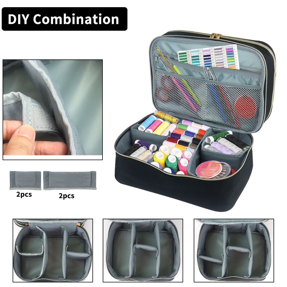 Double-Layer Sewing Bag Accessories Organizer view 2