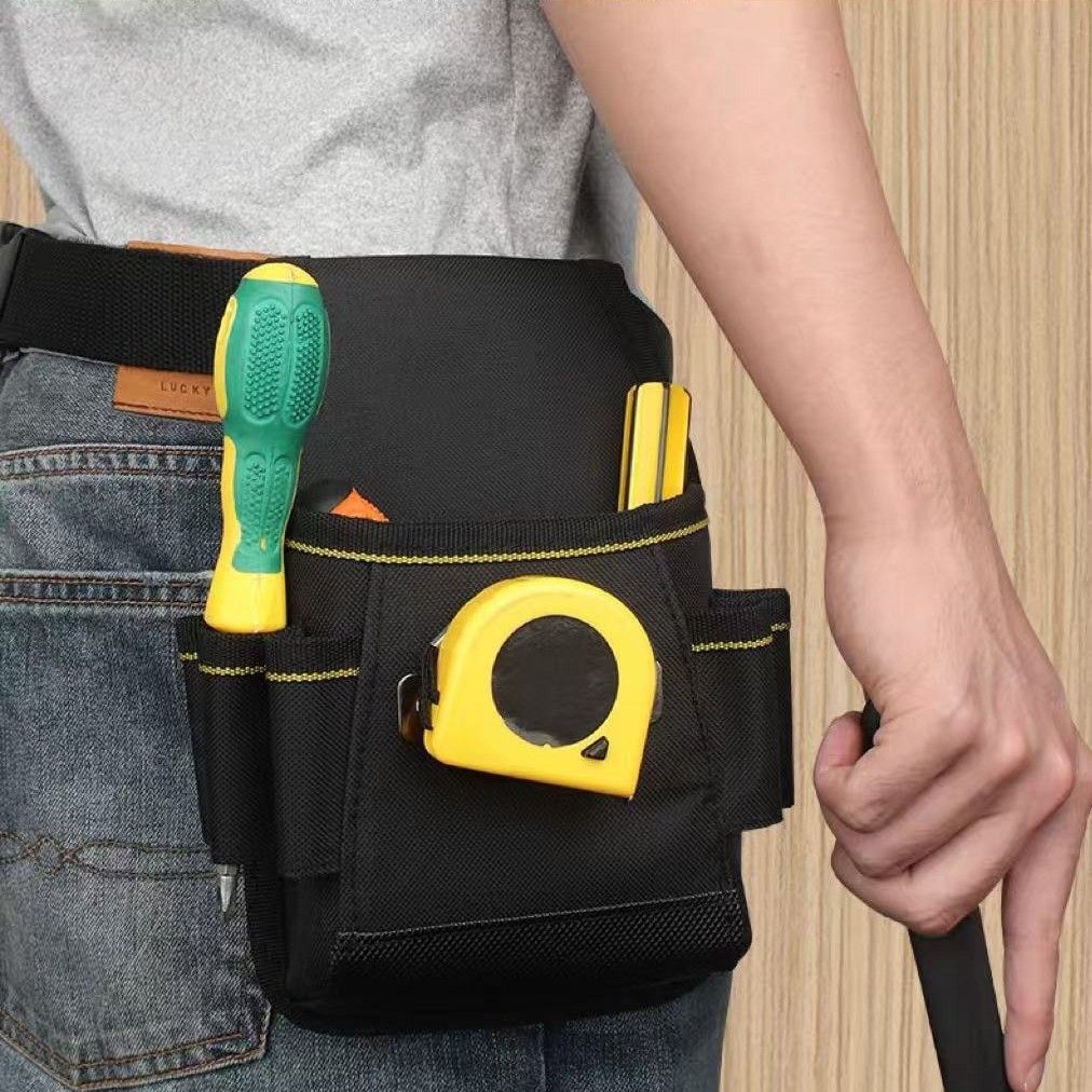Tool Belt Pouch,with Adjustable Belt, Multiple Storage for Technician for view 4