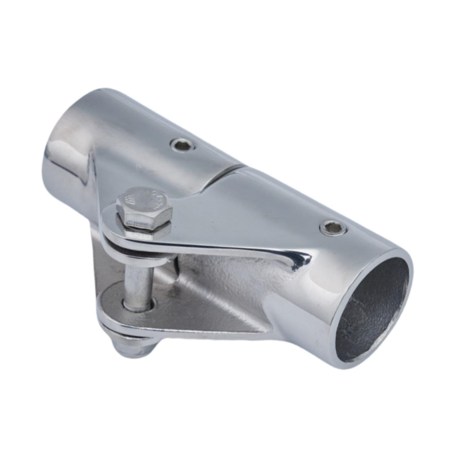 25mm Marine Boat Stainless Steel Folding Swivel Coupling Tube Pipe Connector — image 1