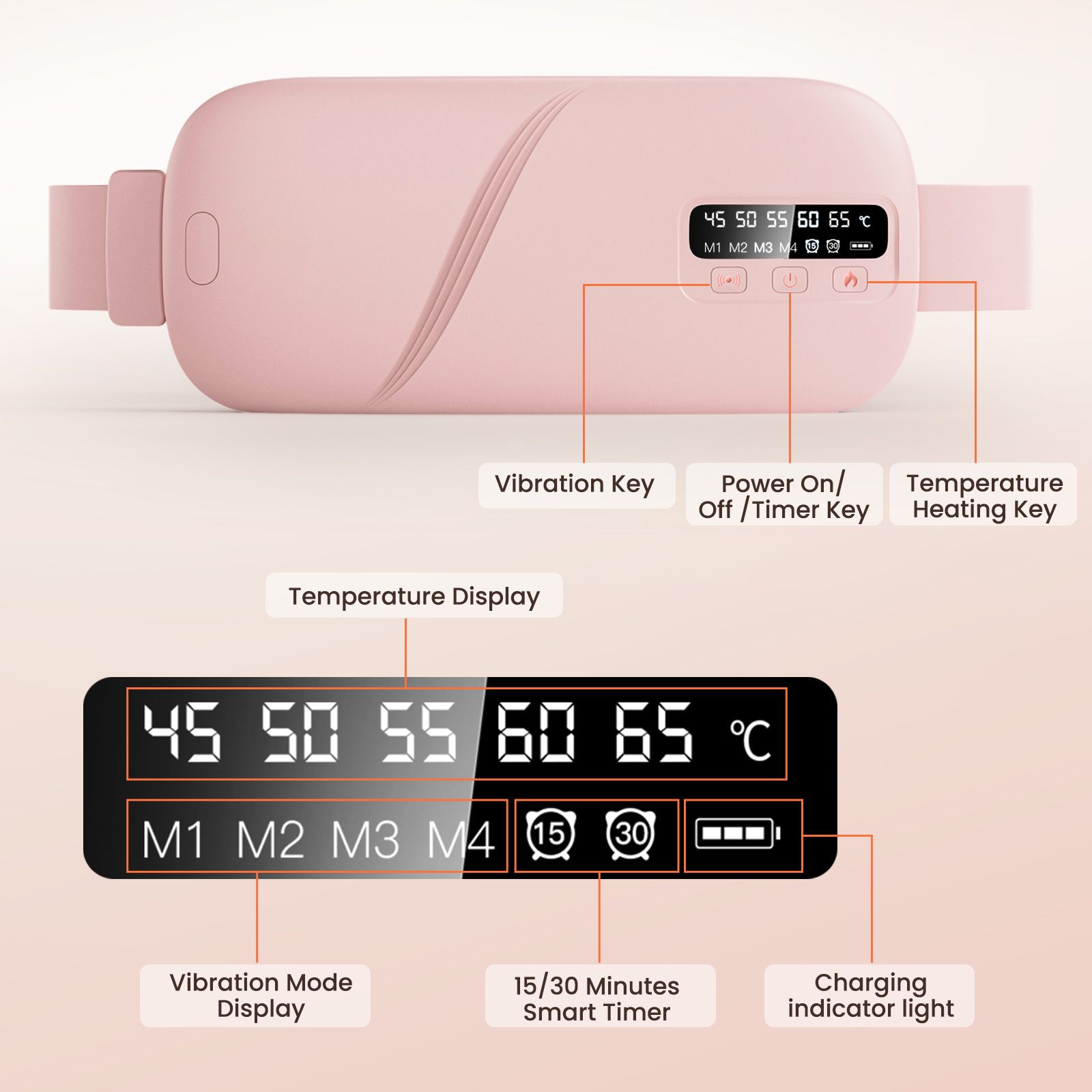 Portable Cordless Heating Pad for Cramps view 3