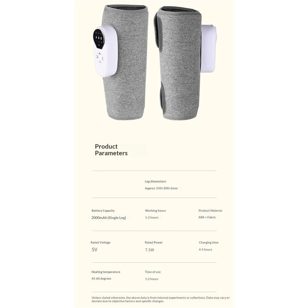 A pair Cordless Leg Massager with Heat and Compression view 5