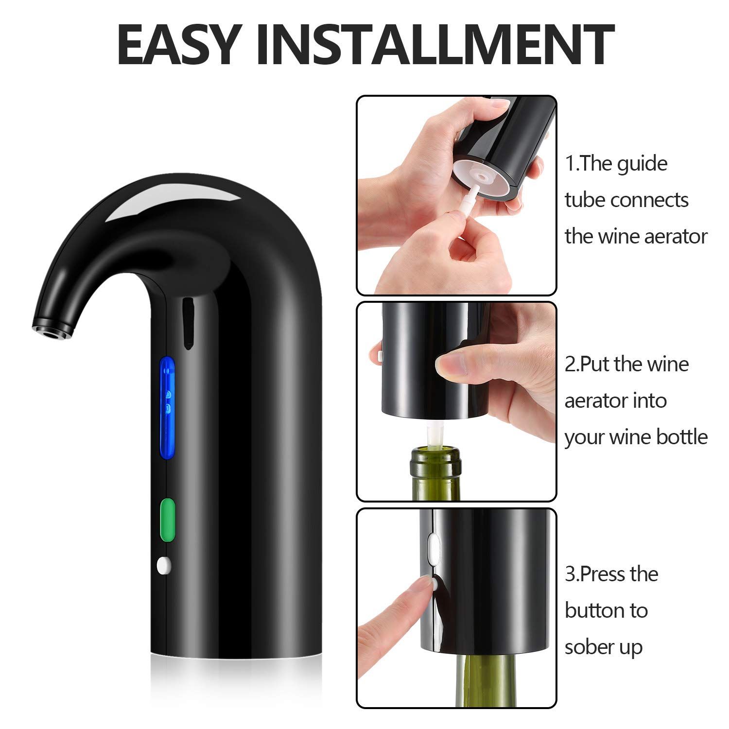 Electric Wine Decanter Best Sellers One Touch Red -White Wine Accessories view 3